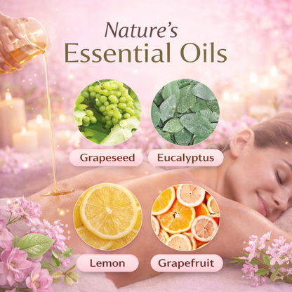 Body massage oil for cellulite appearance and skin smoothing
