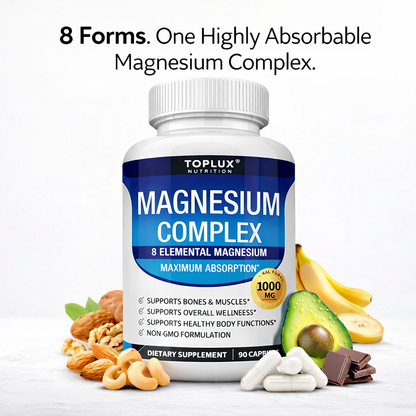 Magnesium Glycinate Capsules | 90-Count Daily Supplement
