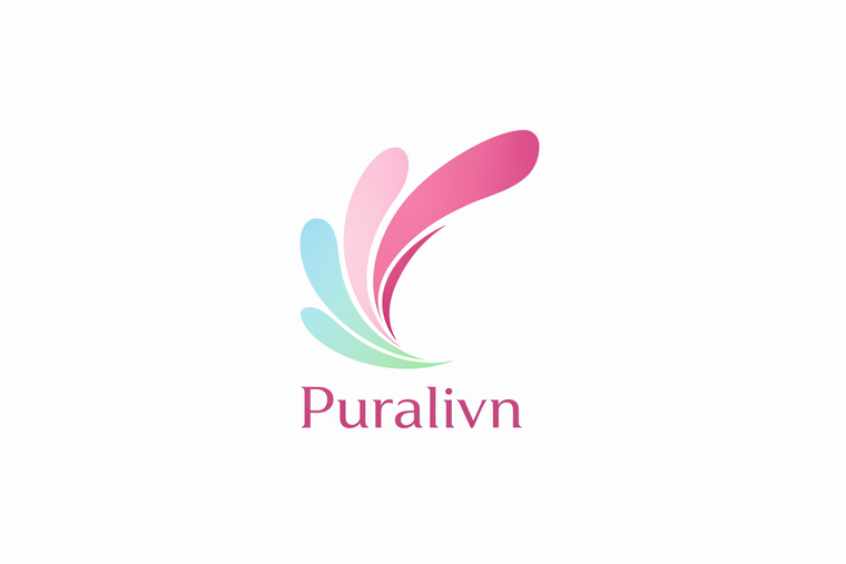 Puralivn logo with blue-green to pink gradient